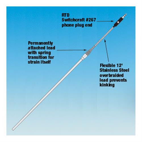 12103-23 | Extension lead Pt100 96in PTFE covered male and fe