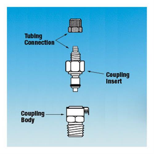 12517-14 | Coupling body mates with 1 8in coupling inserts no