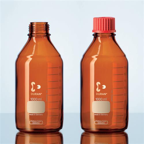 5539-254 | Lab bottle Duran 100mL amber GL 45 no ring or cap