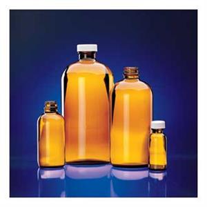5547-13 | Boston bottle 32 oz amber safety coated package 4