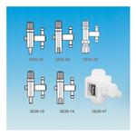 5839-04 | PTFE stopcock valve 2 way one 1 4 inch male luer p