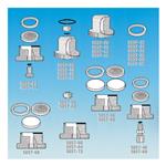 5857-05 | Polypropylene 25 to 1 4 female NPT adapter with 35