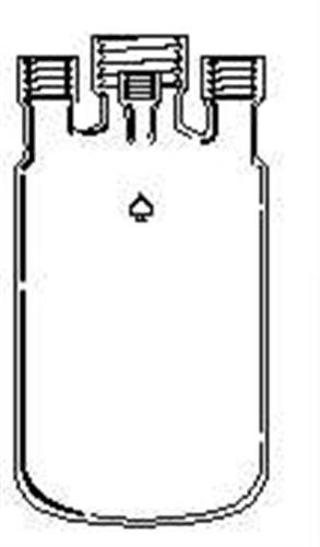 6436-06 | 500mL pressure vessel body one piece 25 center 3 1