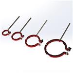 6442-06 | Clamp 150mm rod mounted bolt latch