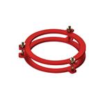 6508-11 | Clamp two piece powder coated fits 168mm OD x 130m