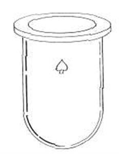 6511-06 | Flask 1000mL cylindrical round bottom 137mm OD x 1
