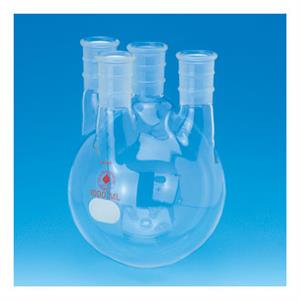 6952-208 | Flask round bottom heavy wall four neck 1L 24 40 c