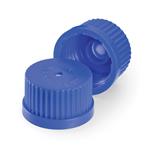 7629-80 | Cap GL80 blue polypropylene open top PTFE membrane