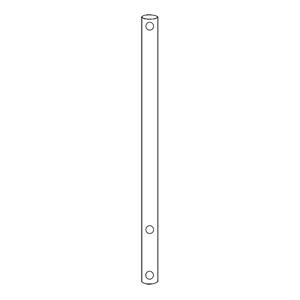8076-43 | Stirring shaft 19mm 32in solid glass polished dril