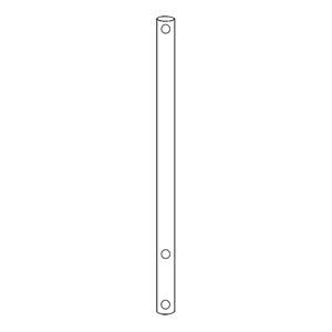 8076-40 | Stirring shaft 19mm 36in solid glass polished dril