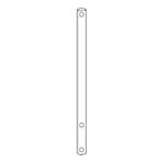 8076-43 | Stirring shaft 19mm 32in solid glass polished dril