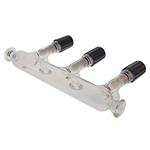 8745-31 | Vacuum manifold 405mm long 4 stopcock ports with 1