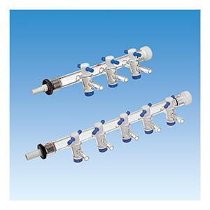 8763-46 | Complete vacuum glass manifold unit with five 4mm
