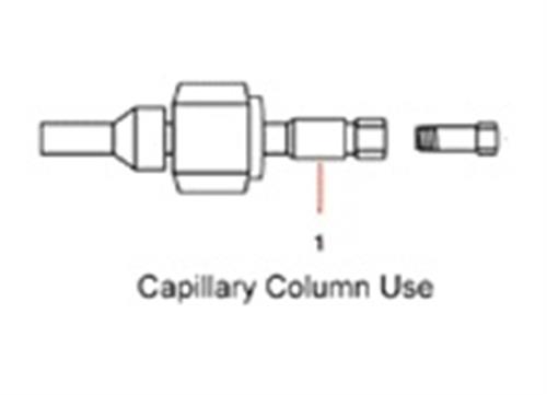 19244-80610 | FID NPD adapter for capillary column