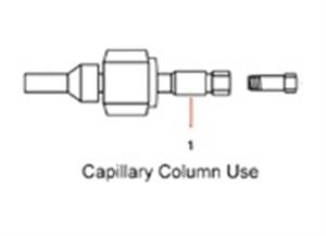 19244-80610 | FID NPD adapter for capillary column