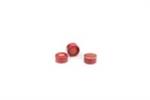 5181-1217 | Red crimp cap 11mm PTFE rub septa 100pk