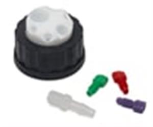5043-1220 | Stay Safe Cap GL45 4 ports for waste