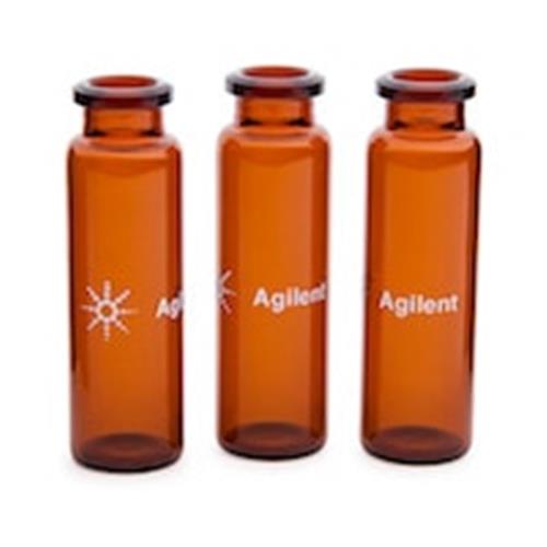 5067-0226 | Vial HS crimp FB 20ml ambr cert 100PK