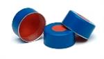 5181-1215 | Blue crmp cap 11mm FEP Rub septa 100 PK