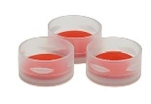5182-0564 | Clr cap w PTFE red si rubber septa 500pk