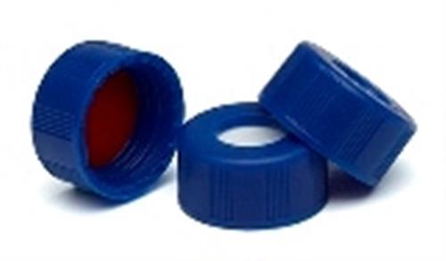 5185-5863 | Blue screw cap PTFE sil septa 500pk
