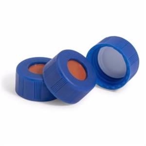 5190-7024 | BND Blue Scr Cap PTFE red Si septa 100pk