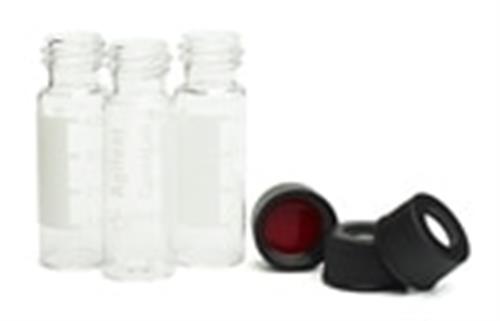8010-0553 | 4mL clr scrw 13mm blk PTFE sil 100pk
