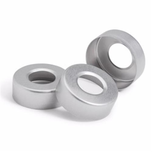 9301-0721 | 20mm silver alum crimp cap 100pk