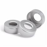 9301-0721 | 20mm silver alum crimp cap 100pk