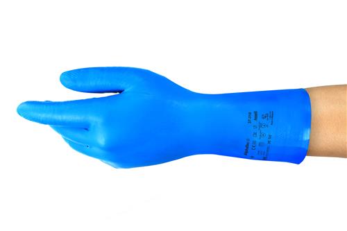 37310070 | Ansell AlphaTec™ 37-310 8 mil/0.2mm latex-free chemical gloves are an economical food handling option. They offer affordable, purpose-made hand protection.