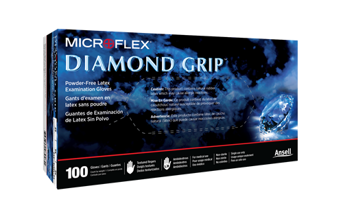 MF-300-L | MICROFLEX™ Diamond Grip™ MF-300 latex gloves offer users comfortable, robust protection and strong grip. They are also smooth and easy to don.