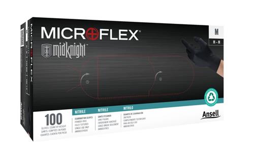 MK-296-L | MICROFLEX™ Midknight™ MK-296 black nitrile gloves offer dirt-masking hand protection with excellent grip. Multi-tested, they offer truly versatile hand protection.