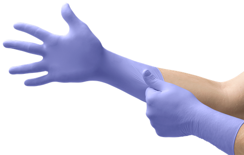 SEC-375-L | Ansell Microflex™ Supreno™ EC SEC-375 nitrile exam gloves offer durable, chemical-resistant hand protection. They are suitable for handling chemotherapy drugs.