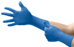 SG-375-L | MICROFLEX™ SafeGrip™ SG-375 are three times thicker than standard disposable latex gloves. This grants them greater durability and guards against snags and tears.