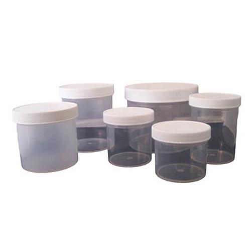 ES60480 | Container 16oz. Clarified Polypropylene with white