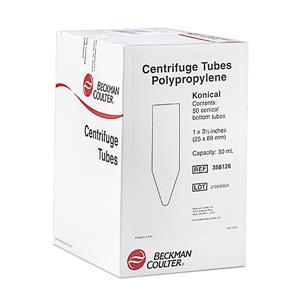 358126 | 31.5 mL Open-Top Thinwall Polypropylene Konical Tube, 25 x 89mm - 50Pk