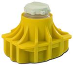 392077 | 65mm Polypropylene Round-Bottom/Conical Bottle Adapter, Quantity of Four