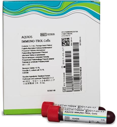 B23535 | AQUIOS IMMUNO-TROL Cells, 2 x 3 mL, CE, IVD