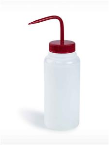 F11625-0500 | BOTTLE LDPE WASH WM WITH RED CLOSURE
