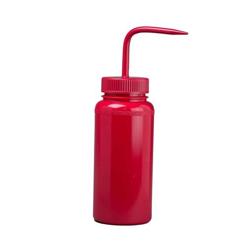 F11651-0016 | BOTTLE WASH PE WM WITH RED CLOSURE 16OZ