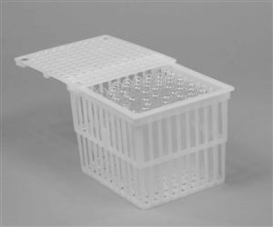 F18737-0010 | BASKET PP TEST TUBE WITH LID 5 X4 X4