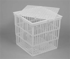 F18739-0010 | BASKET PP TEST TUBE WITH LID 9 X9 X9