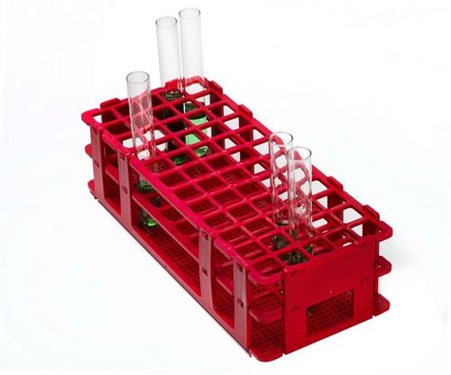 F18746-0001 | NO WIRE RACK PP TEST TUBE 16MM RED