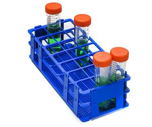 F18747-0004 | NO WIRE RACK PP TEST TUBE 30MM BLUE