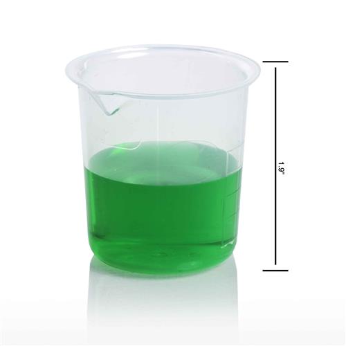 F26210-0000 | BEAKER PP 50ML GRADUATED 12 PKG 48 CASE