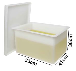 H34090-0000 | TANK PE RECTANGULAR WITH LID 20GALLON