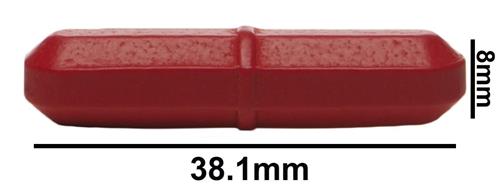 F37109-0019 | SPINBAR STIRRING BAR TEFLON OCTAGON RED