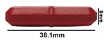 F37109-0019 | SPINBAR STIRRING BAR TEFLON OCTAGON RED