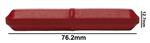 F37109-0031 | SPINBAR STIRRING BAR TEFLON OCTAGON RED