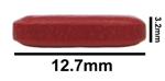 F37109-0034 | SPINBAR STIRRING BAR TEFLON OCTAGON RED